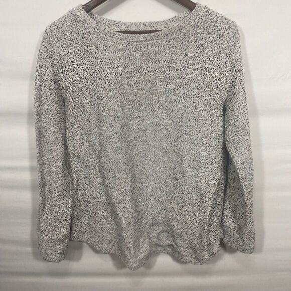 Women's Loft Grey Knit Sweater - Picture 2 of 14